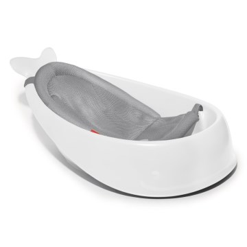 Skip Hop - Babybadekar m. ergonomisk måtte MOBY 3 hvid
