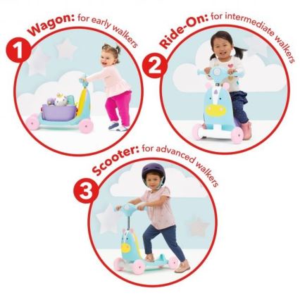 Skip Hop - Løbecykel 3-i-1 ZOO enhjørning 3xAAA