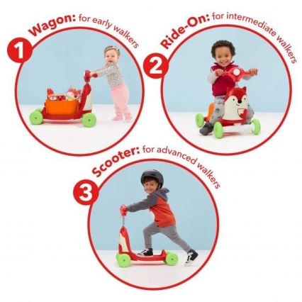 Skip Hop - Løbecykel 3-i-1 ZOO ræv 3xAAA