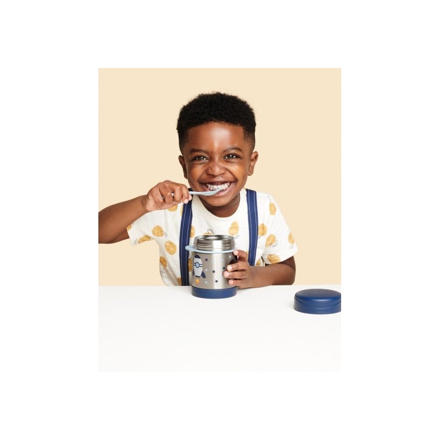 Skip Hop - Termomadbeholder med ske/gaffel SPARK STYLE 325 ml rumraket