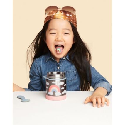 Skip Hop - Termos til mad med ske/gaffel SPARK STYLE 325 ml regnbue