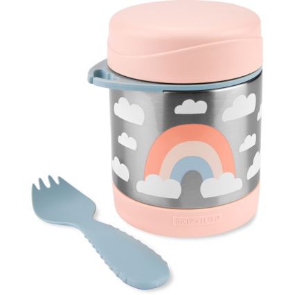 Skip Hop - Termos til mad med ske/gaffel SPARK STYLE 325 ml regnbue