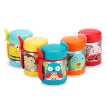 Skip Hop - Termos til mad med ske/gaffel ZOO 325 ml ugle