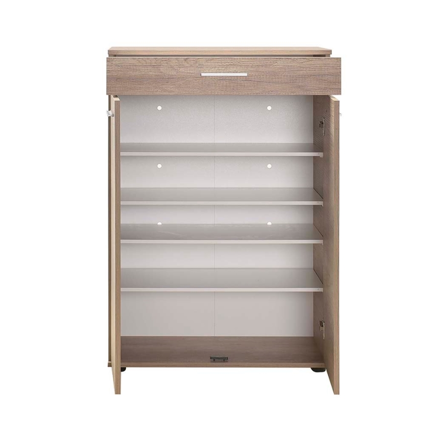 Skoskab 108x73 cm brun