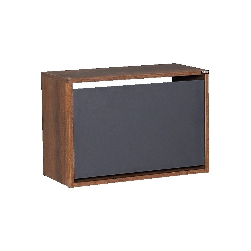 Skoskab 42x60 cm brun/antracit