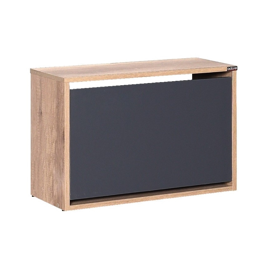 Skoskab 42x60 cm brun/antracit