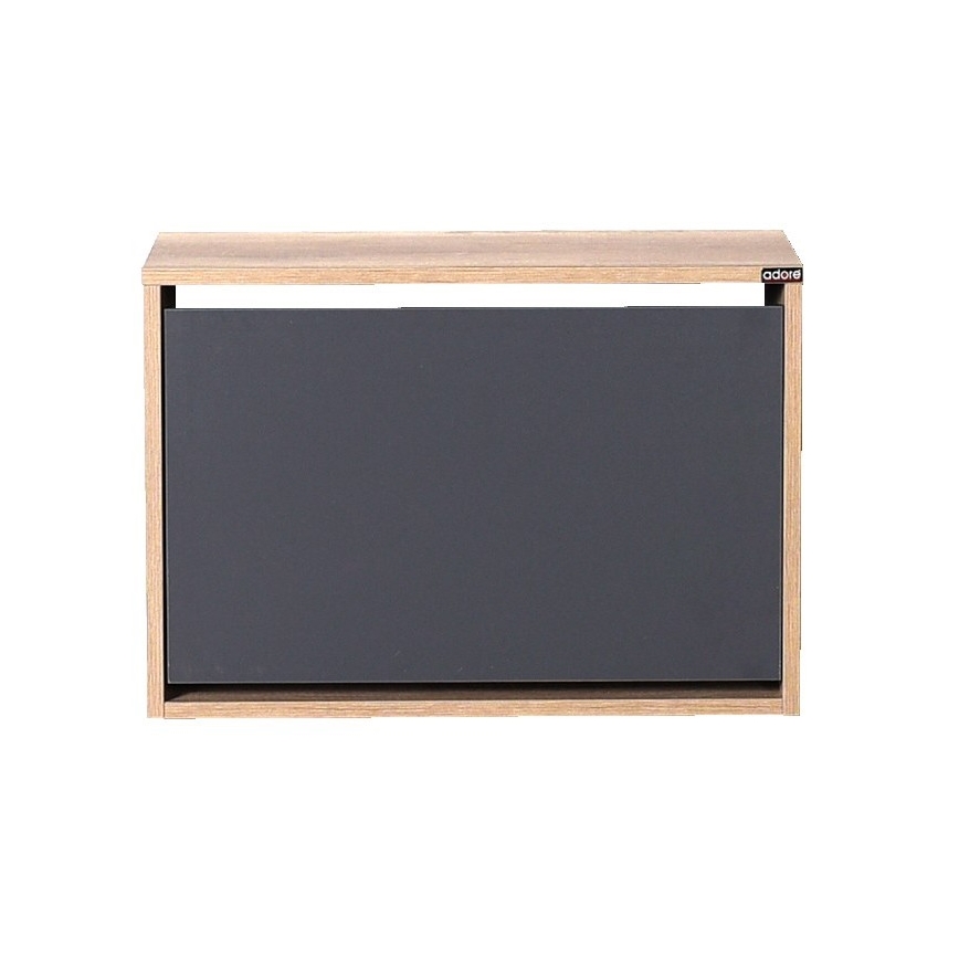 Skoskab 42x60 cm brun/antracit