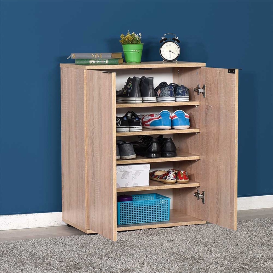 Skoskab 78x60 cm brun