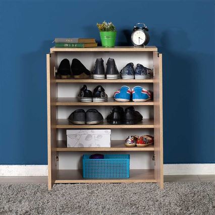 Skoskab 78x60 cm brun