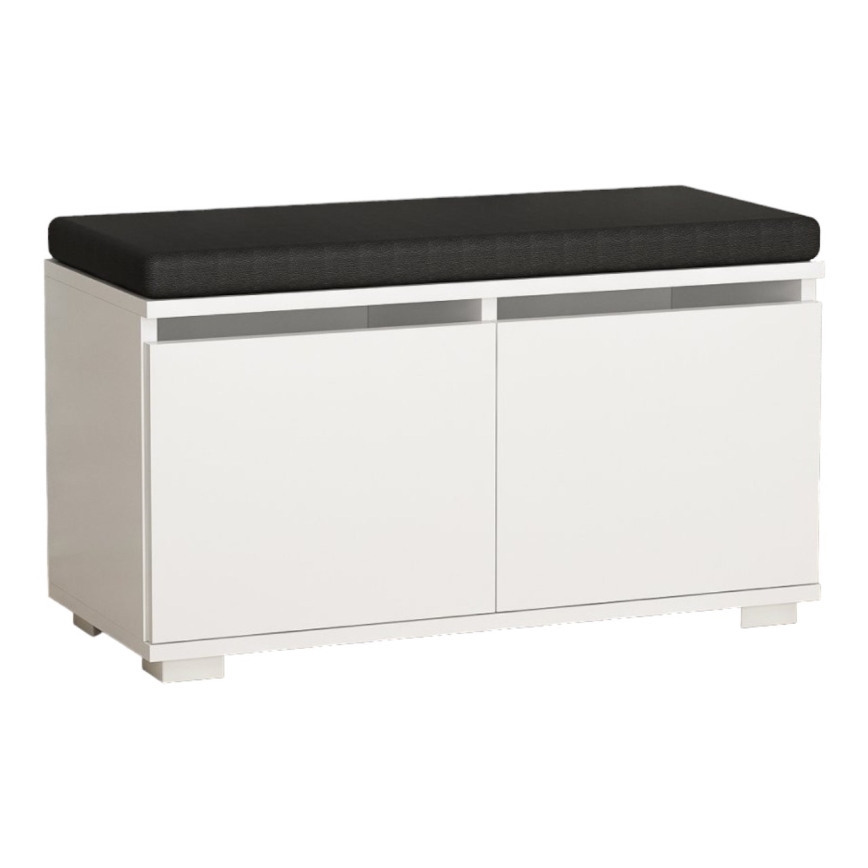 Skoskab DRAGO 42x80 cm hvid/sort