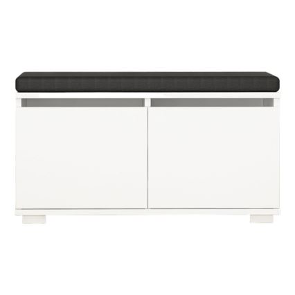 Skoskab DRAGO 42x80 cm hvid/sort