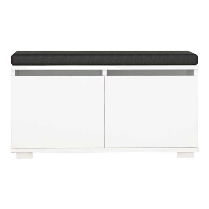 Skoskab DRAGO 42x80 cm hvid/sort