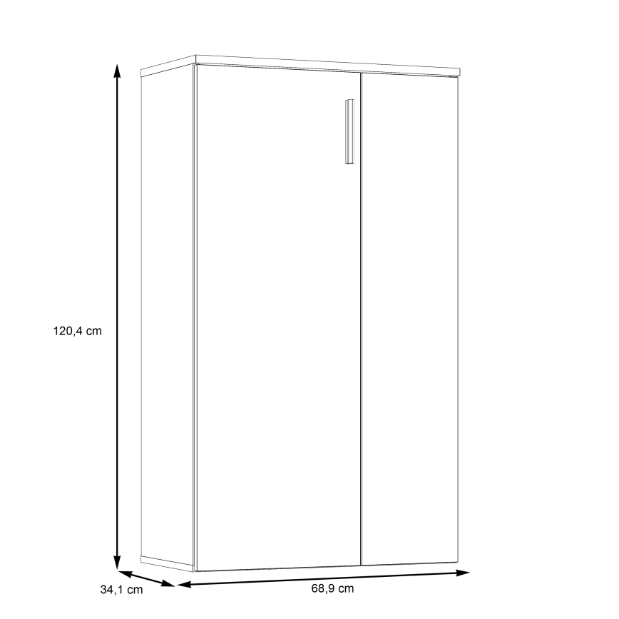 Skoskab ETON brun/antracit