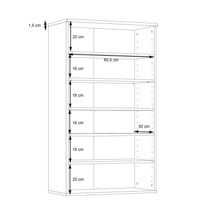 Skoskab ETON brun/antracit