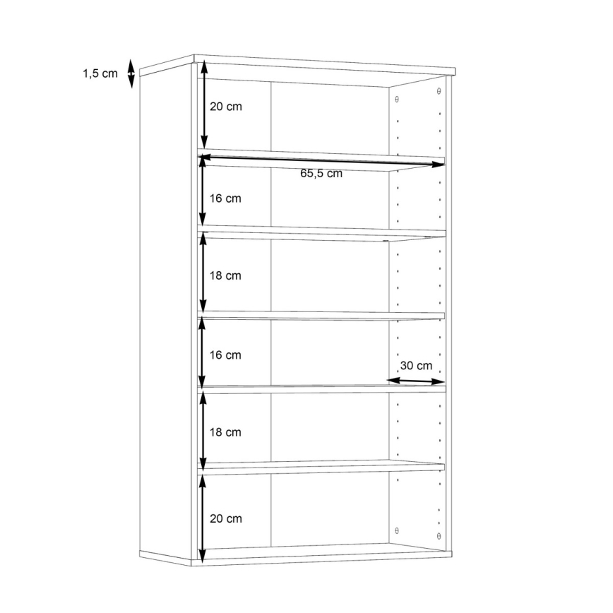 Skoskab ETON brun/antracit