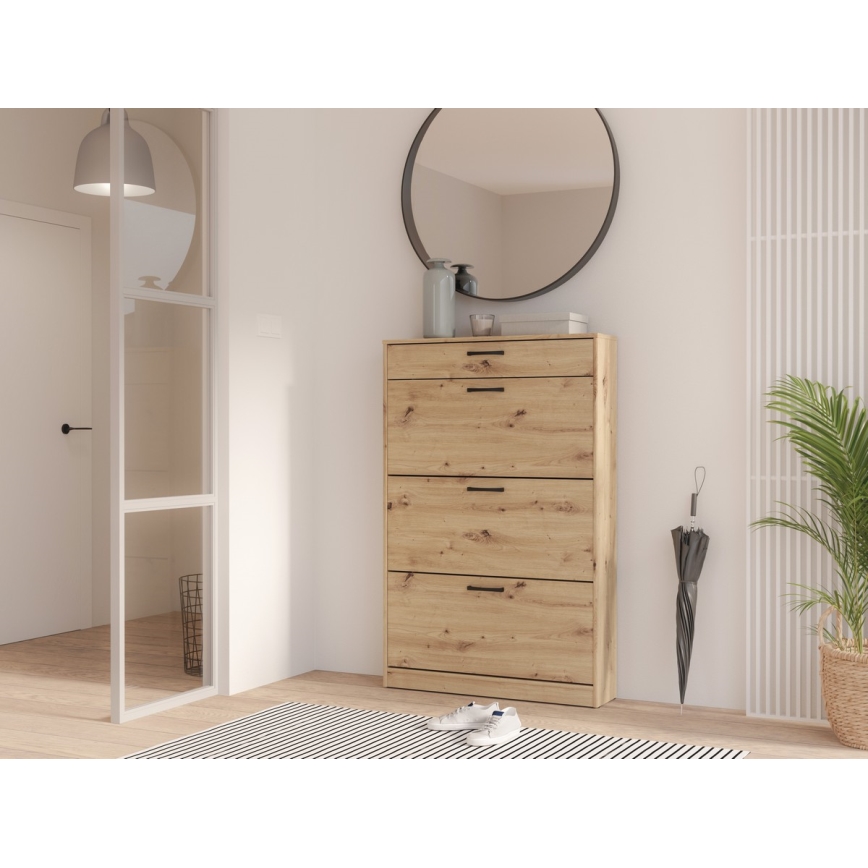 Skoskab KAVI i artisan-egetræ