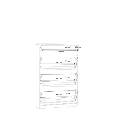 Skoskab KAVI i artisan-egetræ