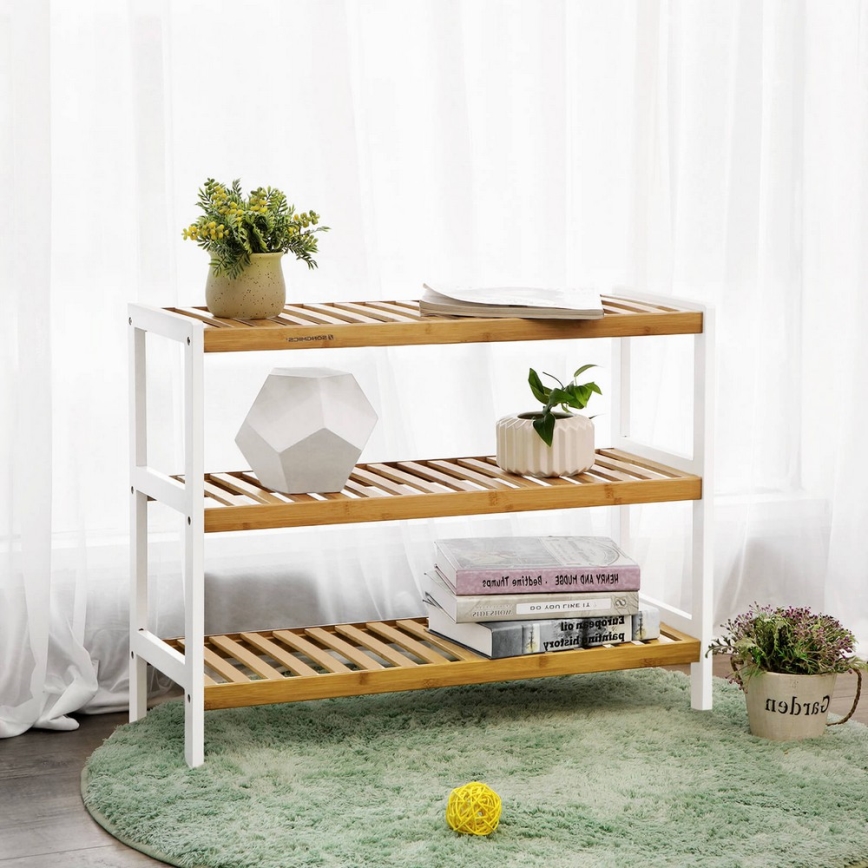 Skoskab MATE brun/hvid