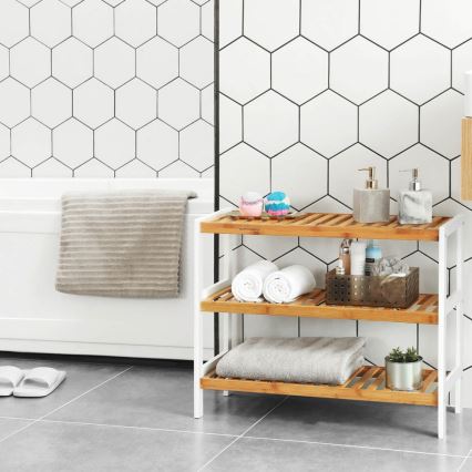 Skoskab MATE brun/hvid