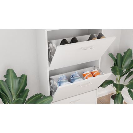 Skoskab PIGO 60x109x25 cm hvid
