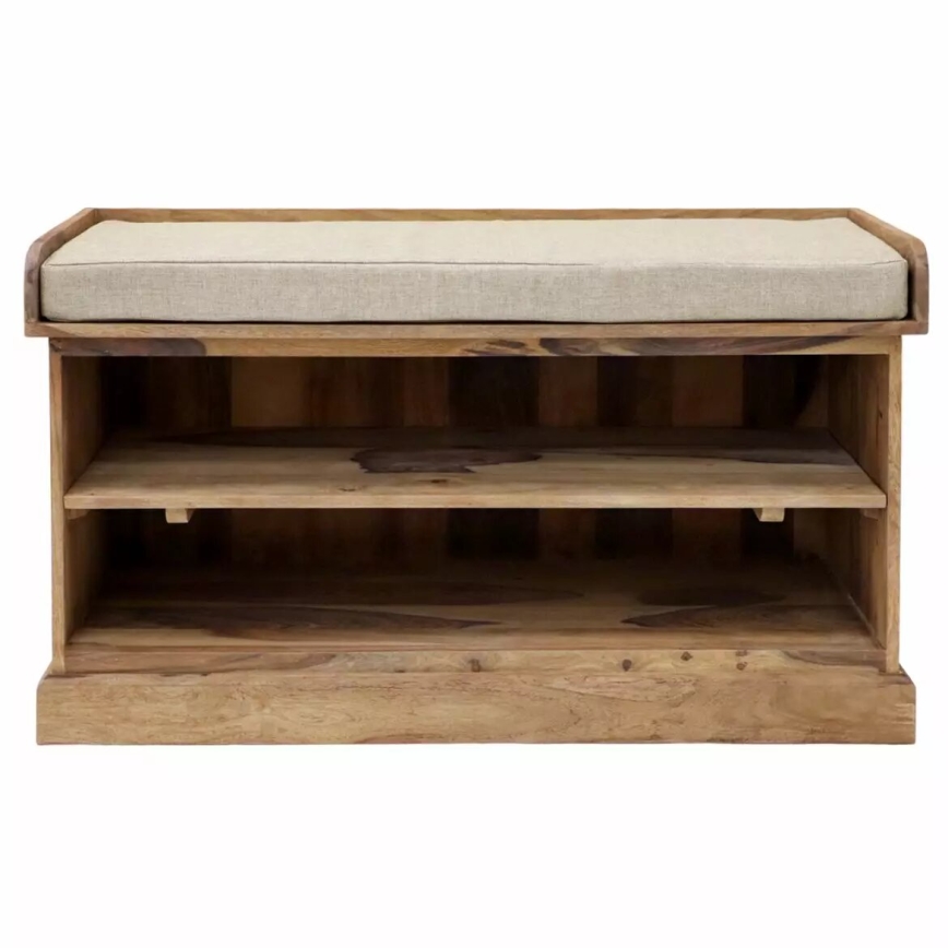Skoskab RAMI 60x105 cm massivt træ/rosentræ