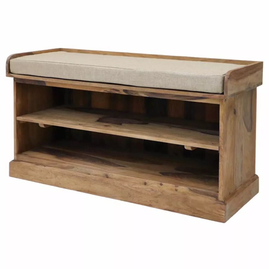 Skoskab RAMI 60x105 cm massivt træ/rosentræ