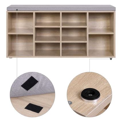 Skoskab VOREN brun/grå