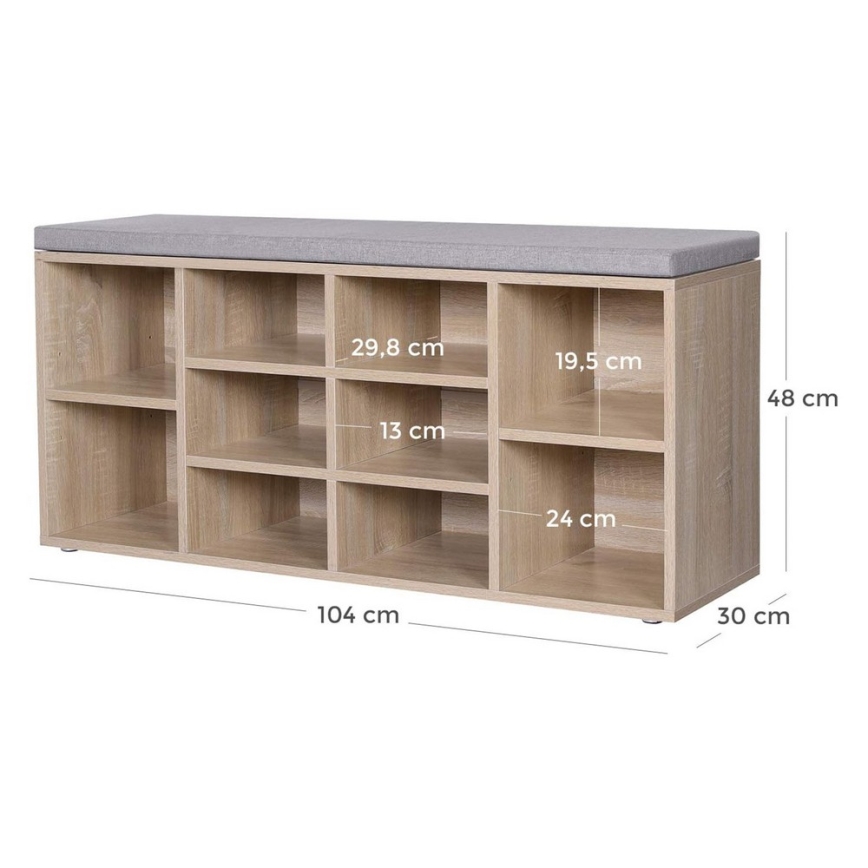 Skoskab VOREN brun/grå