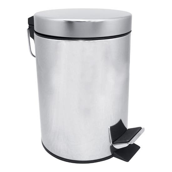 Skraldespand 20x28 cm rustfrit stål/sølvfarvet