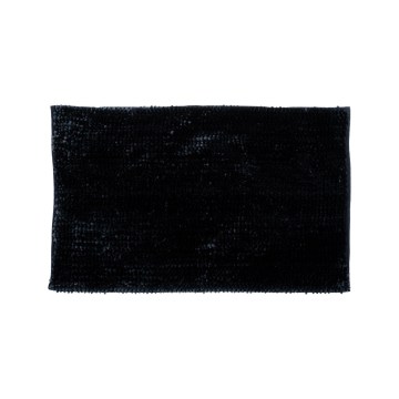 Skridsikker badeværelsesmåtte CHENILLE 50x80 cm sort
