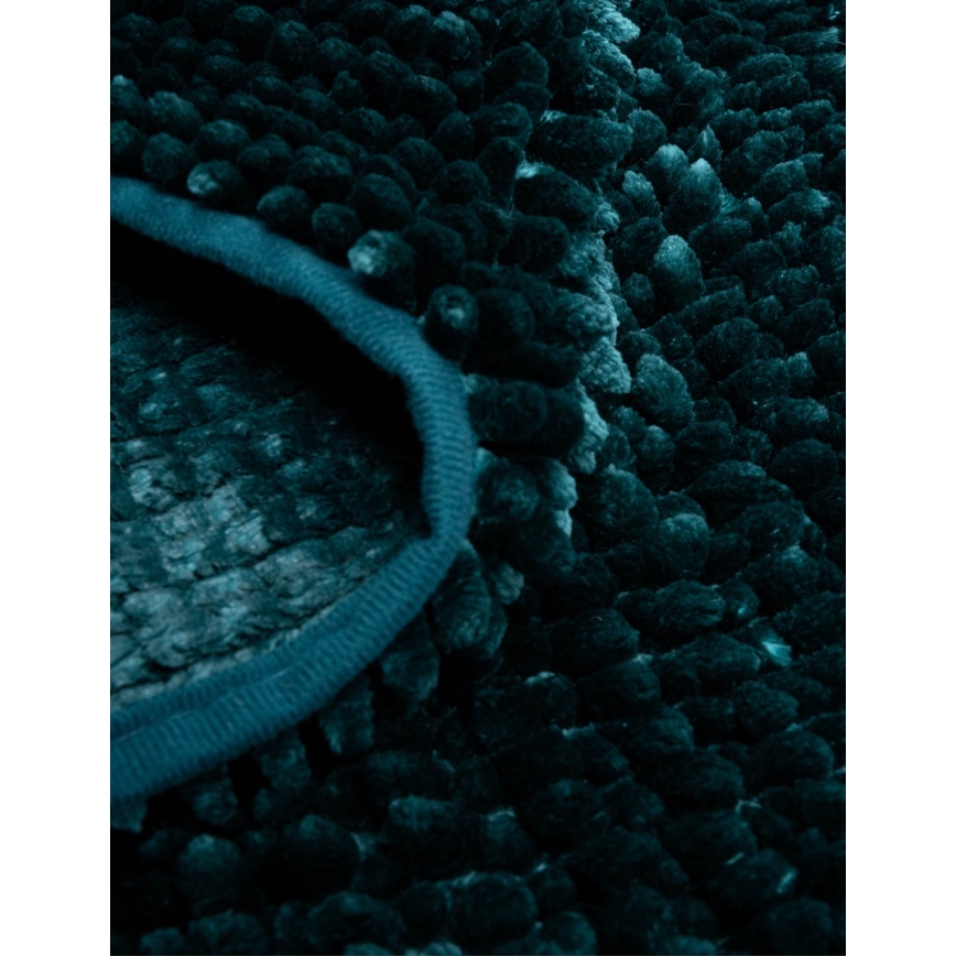 Skridsikker CHENILLE bademåtte 50x80 cm turkis