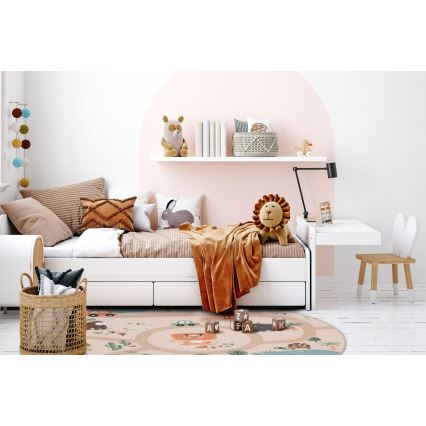 Skridsikkert børnetæppe ARES STREETS 160 cm beige/safari