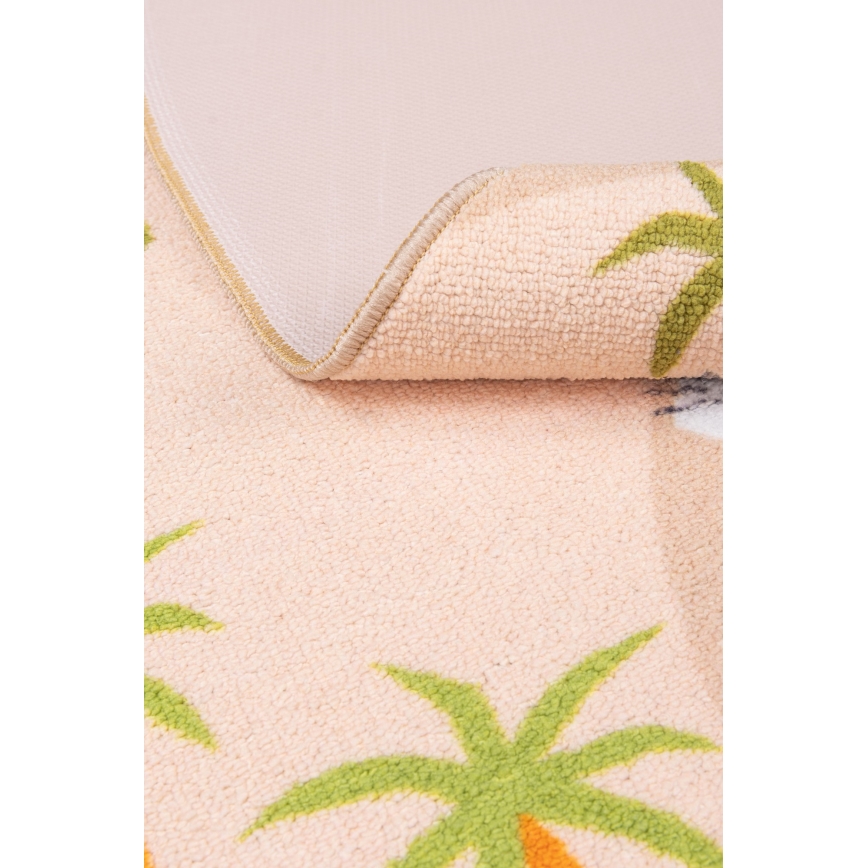 Skridsikkert børnetæppe ARES STREETS 160 cm beige/safari
