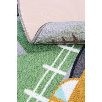 Skridsikkert børnetæppe ARES STREETS 160 cm grå/by