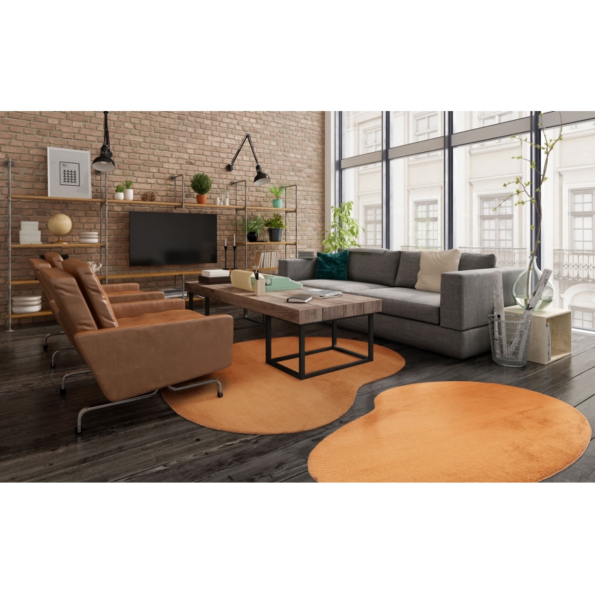 Skridsikkert tæppe LOREN 120 x 170 cm, orange