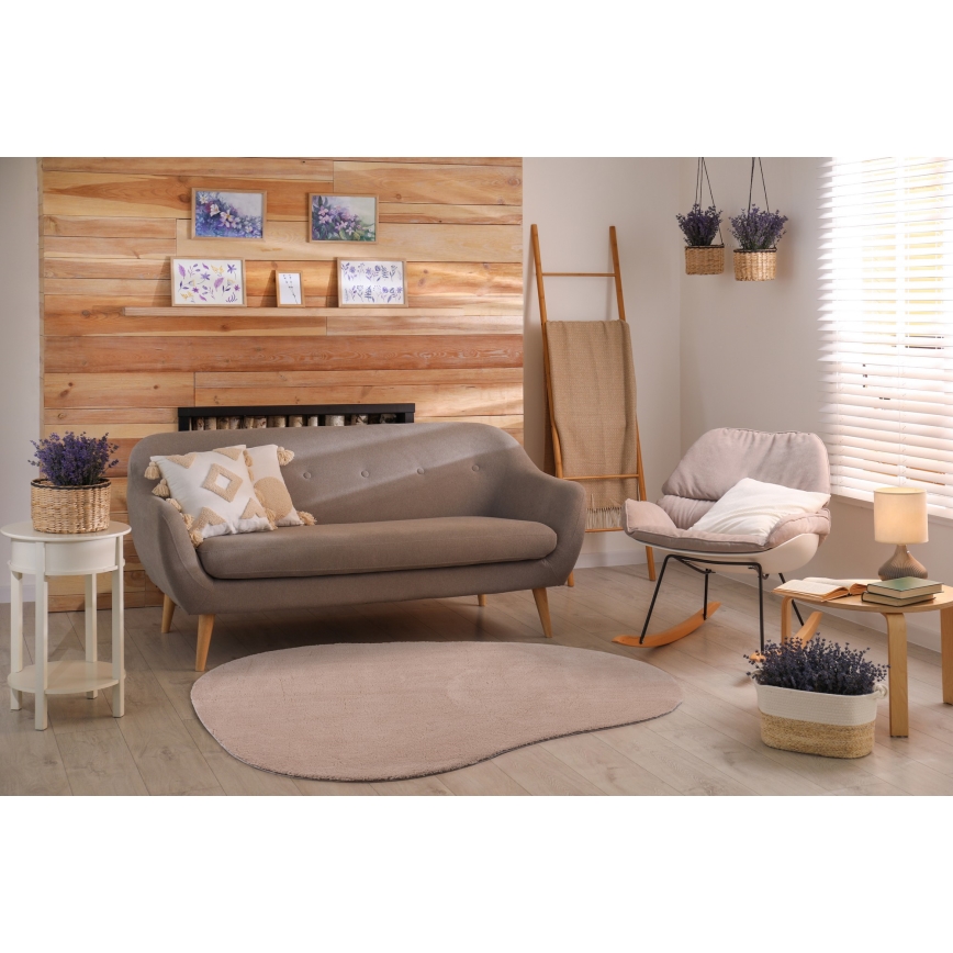 Skridsikkert tæppe LOREN 120x170 cm beige