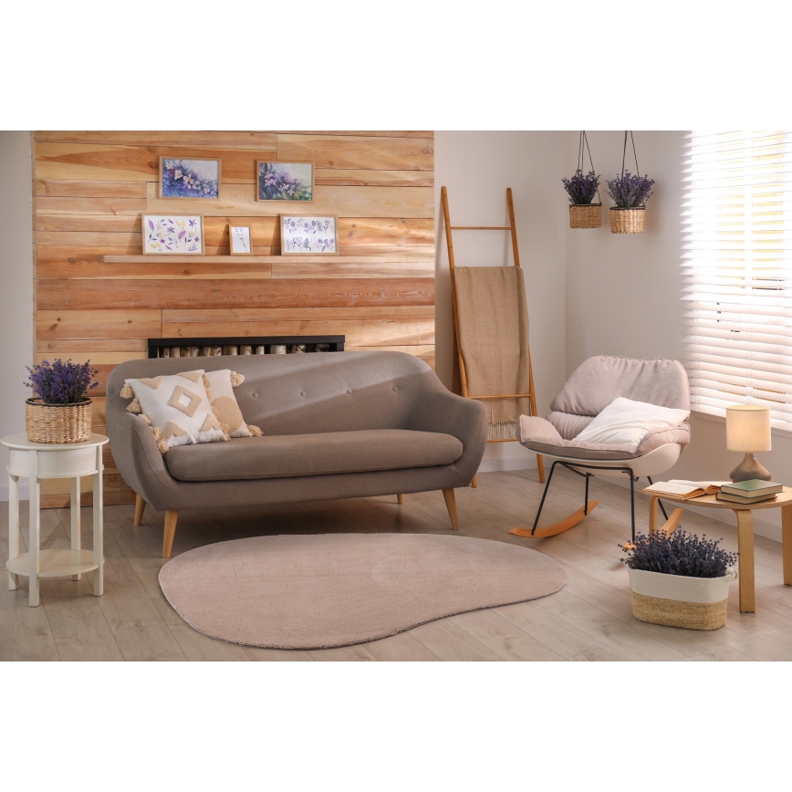 Skridsikkert tæppe LOREN 160x230 cm beige