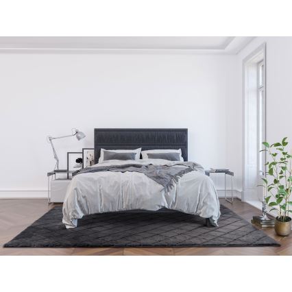 Skridsikkert tæppe MODENA NEW 120x160 cm antracit