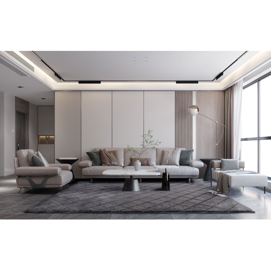 Skridsikkert tæppe MODENA NEW 120x160 cm antracit