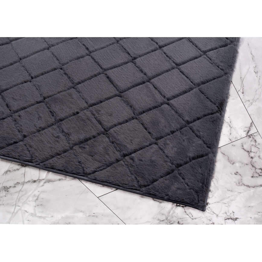 Skridsikkert tæppe MODENA NEW 120x160 cm antracit