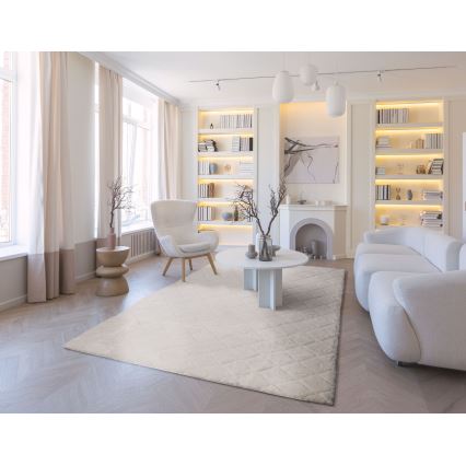 Skridsikkert tæppe MODENA NEW 80x140 cm cremefarvet