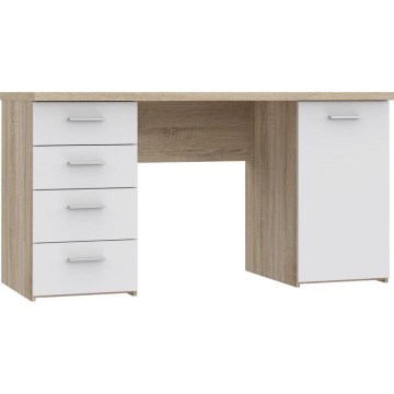 Skrivebord ARENO hvid/sonoma eg