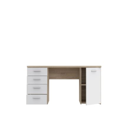 Skrivebord ARENO hvid/sonoma-eg