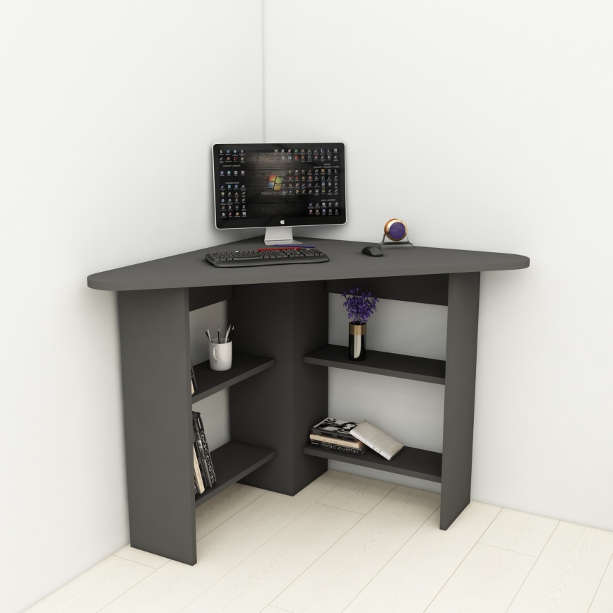 Skrivebord CORNER 73,8x80 cm antracit