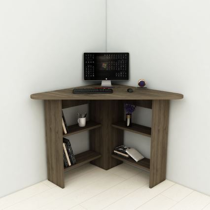 Skrivebord CORNER 73,8x80 cm brun