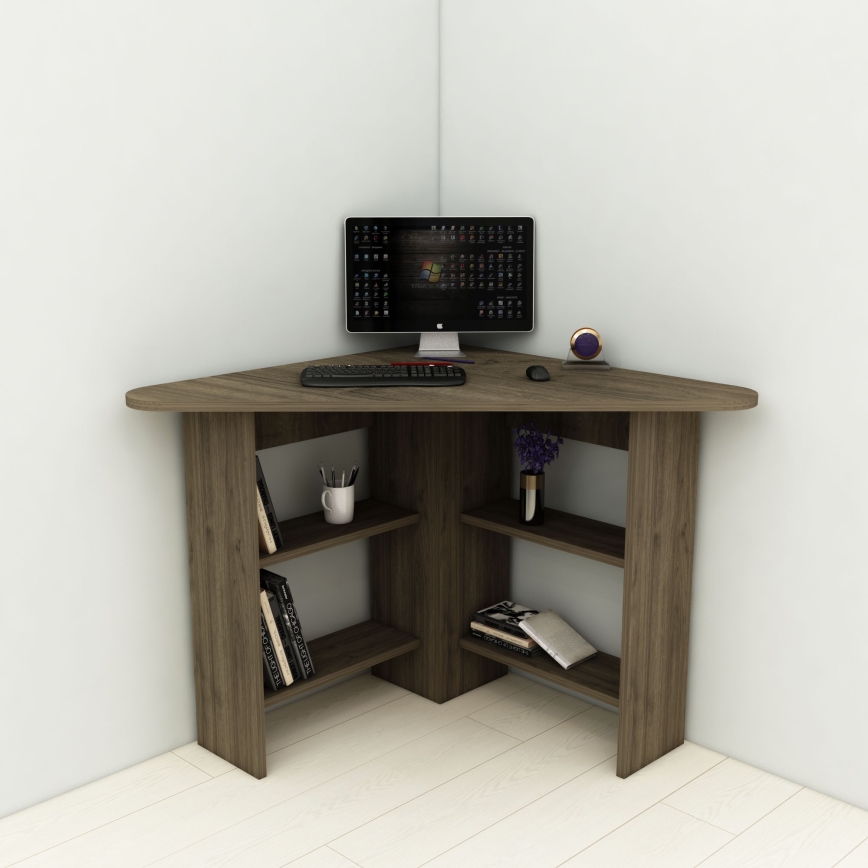Skrivebord CORNER 73,8x80 cm brun