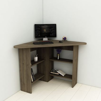 Skrivebord CORNER 73,8x80 cm brun