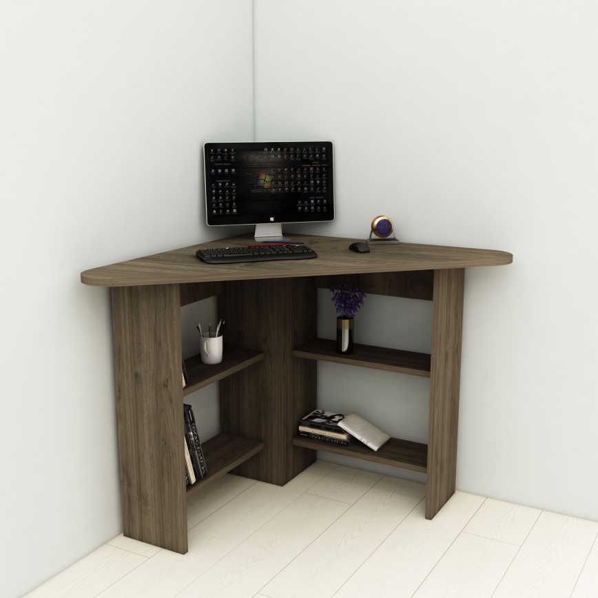 Skrivebord CORNER 73,8x80 cm brun