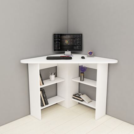 Skrivebord CORNER 73,8x80 cm hvid