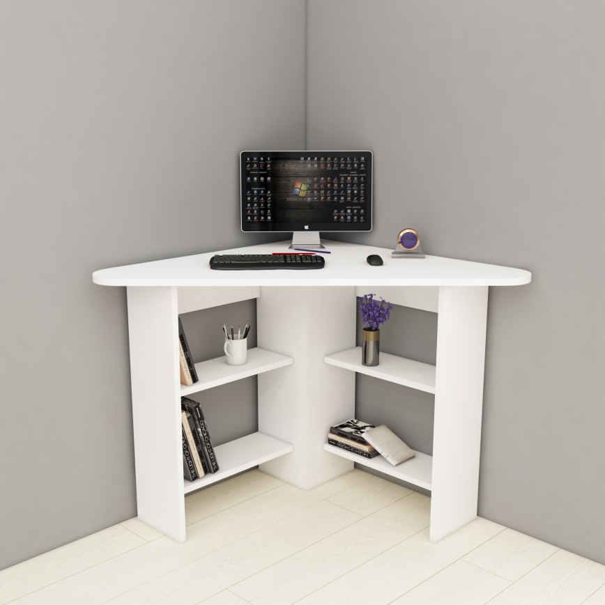 Skrivebord CORNER 73,8x80 cm hvid